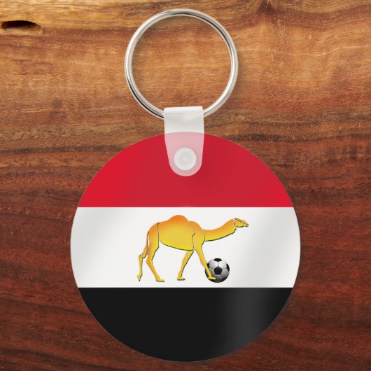 Wüstenfußballflagge Schlüsselanhänger (Vorderseite)