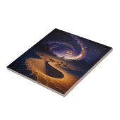 Wüstengalaxie Surreale Landschaft Kunst, Dichtung Fliese (Seite)