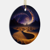 Wüstengalaxie Surreale Landschaft Kunst, Dichtung Keramik Ornament (Rechts)