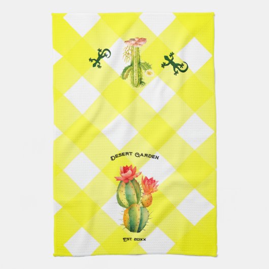 Wüstengarten Geschirrtuch (Vertikal)