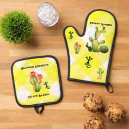 Wüstengarten Ofenhandschuh & Topflappen-Set