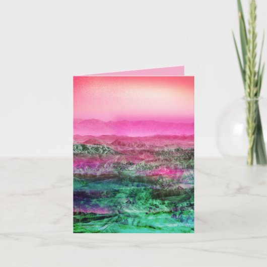 Wüstengebirge Einladung (Vorderseite)