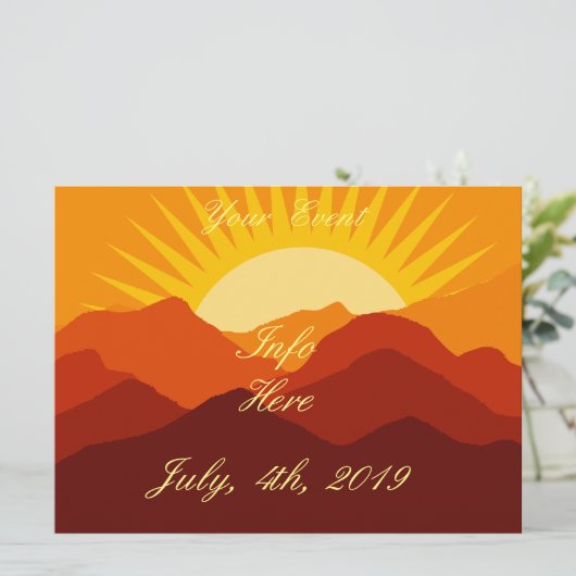 Wüstengebirge Sunset Thunder_Cove (Stehend Vorderseite)