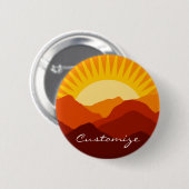 Wüstengebirge Sunset Thunder_Cove Button (Vorne & Hinten)