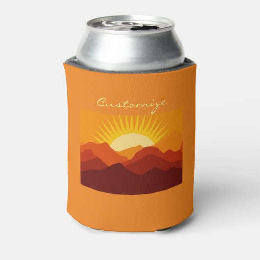 Wüstengebirge Sunset Thunder_Cove Dosenkühler (Kanne Rückseite)