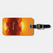 Wüstengebirge Sunset Thunder_Cove Gepäckanhänger (Vorderseite horizontal)