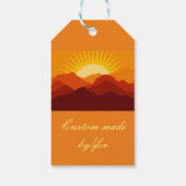 Wüstengebirge Sunset Thunder_Cove Geschenkanhänger (Rückseite)