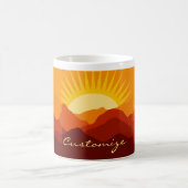Wüstengebirge Sunset Thunder_Cove Kaffeetasse (Mittel)