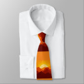 Wüstengebirge Sunset Thunder_Cove Krawatte (Gebunden)