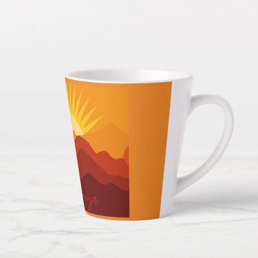 Wüstengebirge Sunset Thunder_Cove Milchtasse (Rechts)