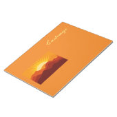 Wüstengebirge Sunset Thunder_Cove Notizblock (angewinkelt)