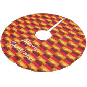 Wüstengebirge Sunset Thunder_Cove Polyester Weihnachtsbaumdecke (Schrägansicht)