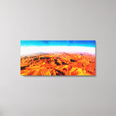 Wüstengebirge und Himmelshorizont Leinwanddruck (Vorderseite)