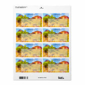 Wüstengebirge warme Farben digitale Malerei (Vorne)