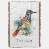 Wüstengeist, Roadrunner in Wasserfarbe, kundenspez Decke (Vorderseite Vertikal)