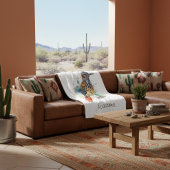 Wüstengeist, Roadrunner in Wasserfarbe, kundenspez Fleecedecke