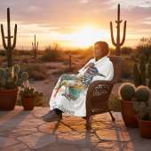 Wüstengeist, Roadrunner in Wasserfarbe, kundenspez Fleecedecke