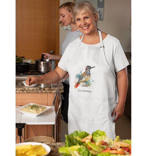 Wüstengeist, Roadrunner in Wasserfarbe, kundenspez Lange Schürze