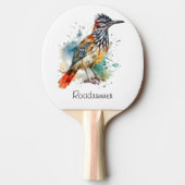 Wüstengeist, Roadrunner in Wasserfarbe, kundenspez Tischtennis Schläger (Vorderseite)