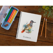 Wüstengeist, Roadrunner in Wasserfarben nach Maß Notizblock