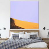 Wüstengewölbte Canvas Leinwanddruck (Insitu (Schlafzimmer))