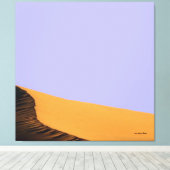 Wüstengewölbte Canvas Leinwanddruck (Insitu (Holzboden))