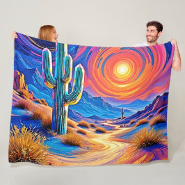 Wüstenglühen Fleecedecke