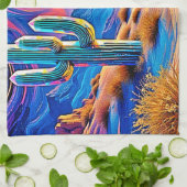 Wüstenglühen Geschirrtuch (Gefaltet)