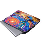 Wüstenglühen Laptopschutzhülle (Vorne Knopf)