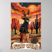 Wüstenhasen Wandkunst Poster (Vorne)