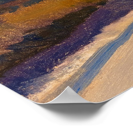 WüstenHerbst von Maynard Dixon Poster (Ecke)