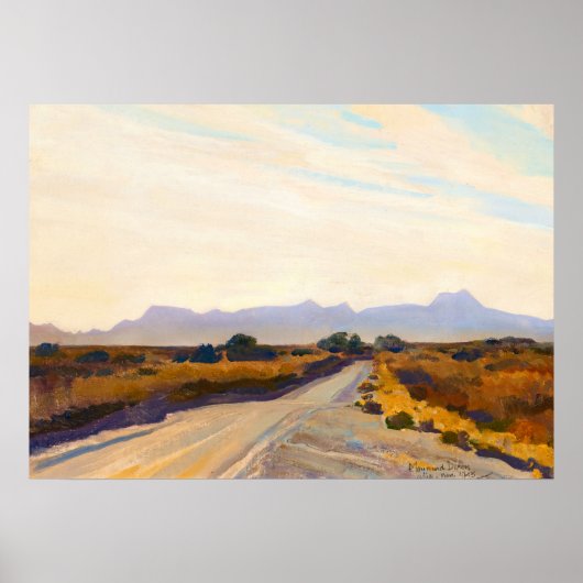 WüstenHerbst von Maynard Dixon Poster (Vorne)