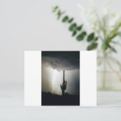 Wüstenhochland-Blitz Postkarte (Stehend Vorderseite)