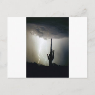 Wüstenhochland-Blitz Postkarte