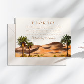 Wüstenhochzeit Dankeskarte