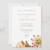 Wüstenhochzeit der Blume Einladung (Vorderseite)