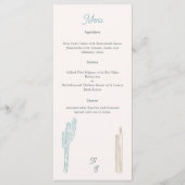 Wüstenhochzeit Menükarte (Vorderseite)