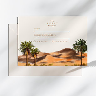Wüstenhochzeit RSVP Karte