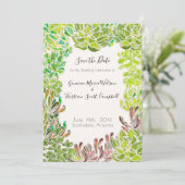 Wüstenhochzeit - Save the Date Karte (Stehend Vorderseite)