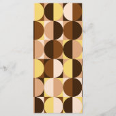 Wüstenhochzeit Vintag Mitte des Jahrhunderts Menükarte (Rückseite)