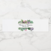 Wüstenhochzeit Wasserflaschenetikett (Einzelnes Label)