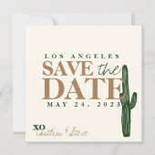 Wüstenhochzeitsthema Save The Date (Vorderseite)