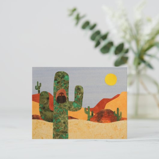 Wüstenhuhn Postkarte (Stehend Vorderseite)