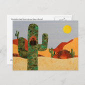 Wüstenhuhn Postkarte (Vorne/Hinten)