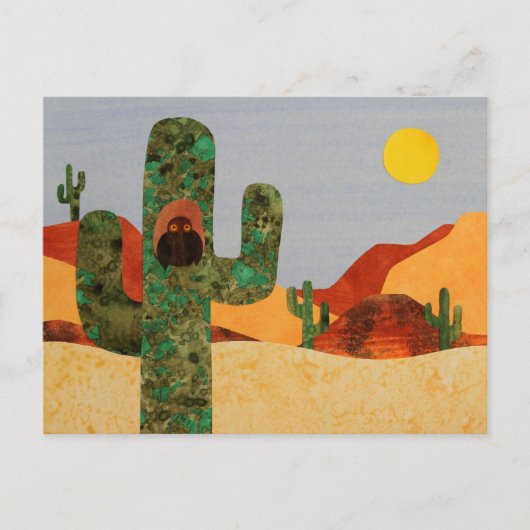 Wüstenhuhn Postkarte (Vorderseite)