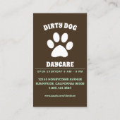 Wüstenhund Visitenkarte (Rückseite)