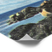 Wüsteninsel, Bass Harbour Head Lighthouse Poster (Ecke)