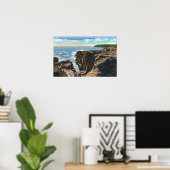 Wüsteninsel Blick auf Thunder Hole Poster (Heimbüro)