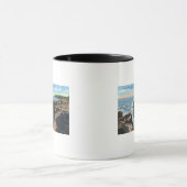 Wüsteninsel Blick auf Thunder Hole Tasse (Zentrum)