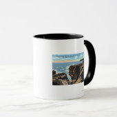 Wüsteninsel Blick auf Thunder Hole Tasse (VorderseiteRechts)